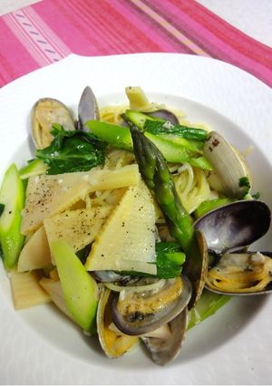 あさりと筍の春パスタ-レシピのメイン写真
