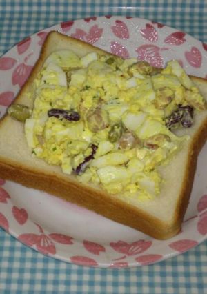 豆たまごトースト(^3^)-レシピのメイン写真