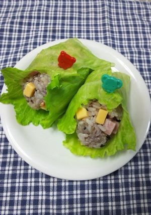 ベビーチーズで★雑穀ご飯のＢＬＣおにぎり-レシピのメイン写真