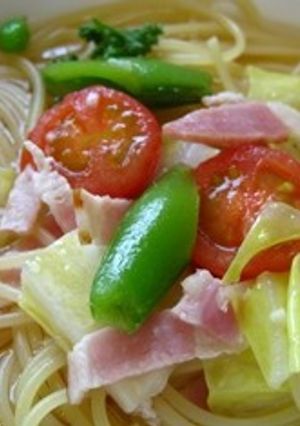 春きゃべつのスープスパ-レシピのメイン写真
