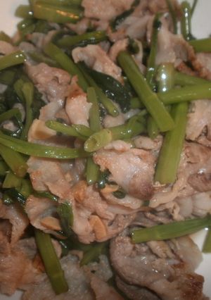 ✿空芯菜と豚肉の炒め物✿-レシピのメイン写真