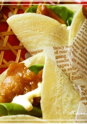 コナモン手巻き✿焼き鳥チーズ✿-レシピのメイン写真