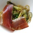 生ハム活用♪茄子&長ネギ☆パスタ