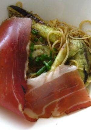 生ハム活用♪茄子＆長ネギ☆パスタ-レシピのメイン写真