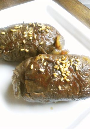 すぐ出来!ベビーチーズin肉巻きおにぎり-レシピのメイン写真