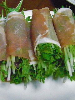 ★低糖質★水菜と生ハムサラダ-レシピのメイン写真