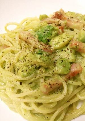 アボカドとベーコンのクリームパスタ-レシピのメイン写真