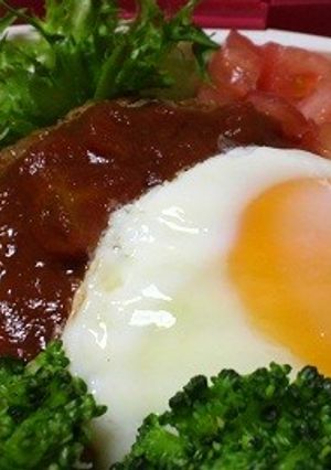 ロコモコ丼弁当-レシピのメイン写真