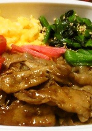 甘酒で生姜焼き弁当-レシピのメイン写真