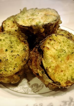 茄子と豚ひき肉のはさみ磯辺揚げ-レシピのメイン写真