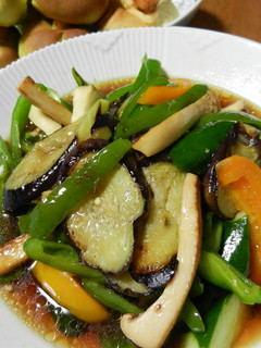 夏野菜の麺つゆ漬け-レシピのメイン写真
