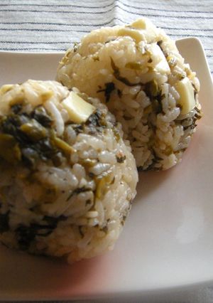 辛子高菜とチーズのおにぎり-レシピのメイン写真