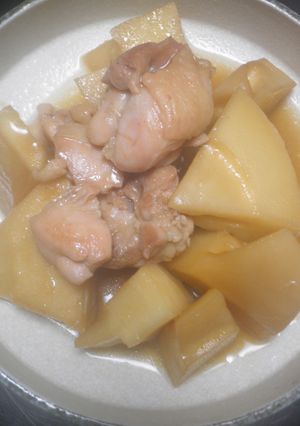 シンプル・タケノコと鶏肉の炒め煮-レシピのメイン写真