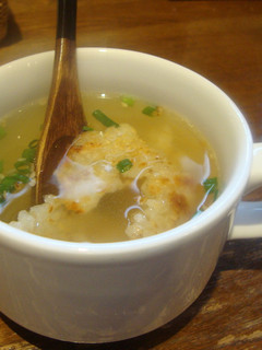ナッツ風味♪ゴマとチーズのおこげスープ-レシピのメイン写真
