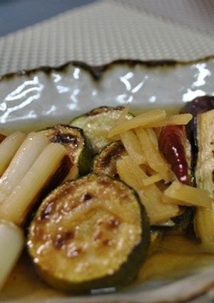 ナスとズッキーニの焼きびたし-レシピのメイン写真