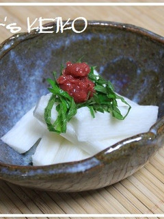 【農家のレシピ】長いもの梅しそ和え-レシピのメイン写真