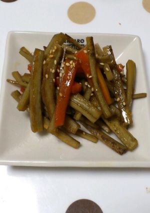 歯ごたえがおいしい♪きんぴらごぼう-レシピのメイン写真