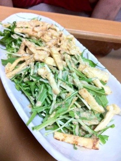 水菜と油揚げのサラダ-レシピのメイン写真