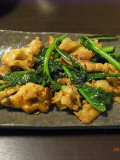 菜の花と豚ばら肉のマスタード炒め-レシピのメイン写真