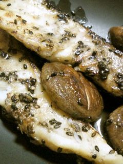 塩麹でしいたけとたらのごま焼き-レシピのメイン写真
