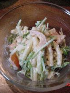 トマトと水菜のツナマカロニサラダ-レシピのメイン写真