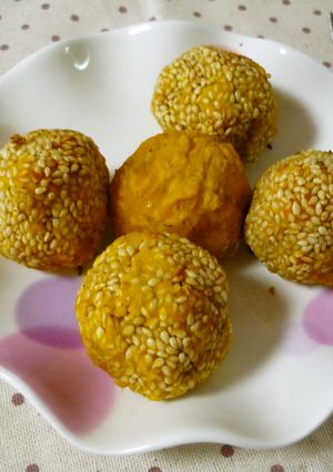 簡単おやつ☆スイートパンプキン☆ごま風味-レシピのメイン写真