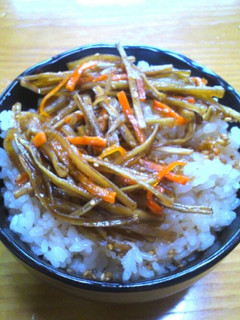 汗だく激辛激安金平丼ダイエットランチ-レシピのメイン写真