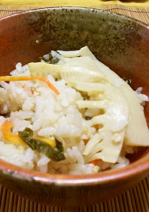 旬の味♪筍を食する４）筍（たけのこ）ご飯-レシピのメイン写真
