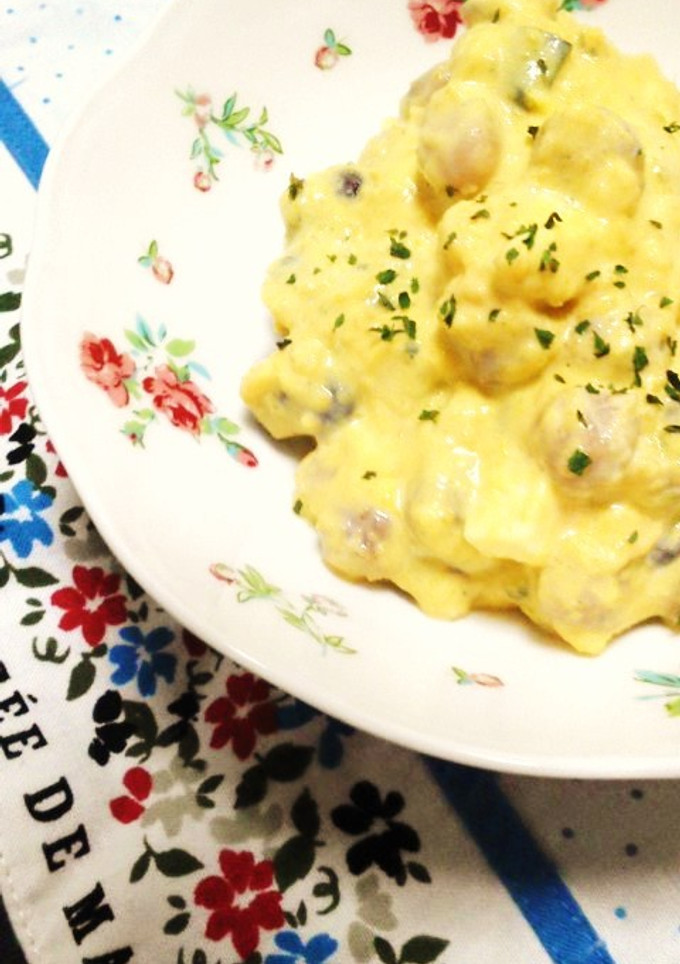 かぼちゃとお豆のとろとろデリ風サラダ-レシピのメイン写真