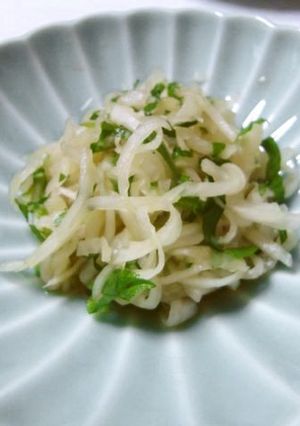 大根と大葉のクイック和え-レシピのメイン写真