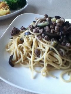 ナスとひき肉の和風パスタ-レシピのメイン写真