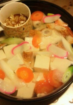ちょ〜簡単！彩り湯豆腐-レシピのメイン写真