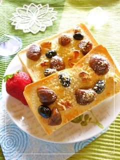 黒豆×むき栗×胡桃のチーズトースト-レシピのメイン写真