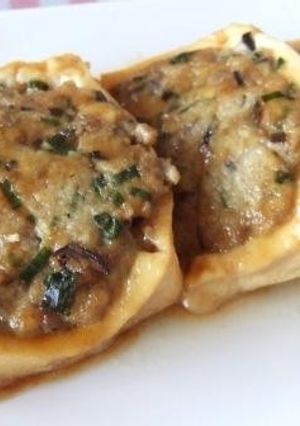 簡単！ひき肉詰め照り焼き豆腐-レシピのメイン写真