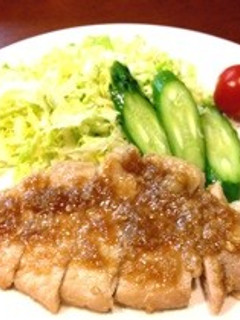 簡単!豚ロースのメープル生姜焼き-レシピのメイン写真