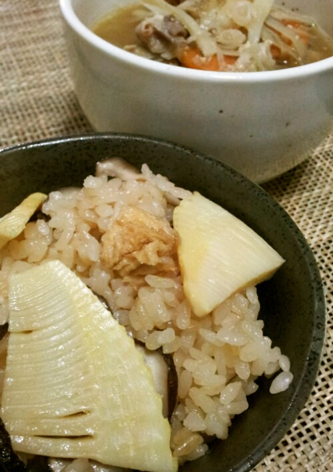 旬の筍で☆タケノコ炊き込みご飯-レシピのメイン写真