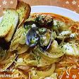 ソバ・デ・アホ風☆魚介類パスタ