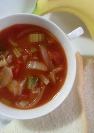 気軽に作っちゃおう！トマトスープ-レシピのメイン写真