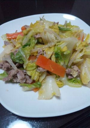 オシスターソースで簡単!「豚野菜炒め」-レシピのメイン写真