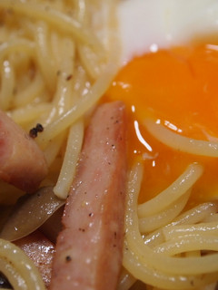 カルボナーラ風スパムスパゲティ-レシピのメイン写真