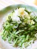 きゅうりたっぷり蕎麦