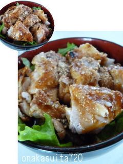 焼肉のたれでとり丼-レシピのメイン写真