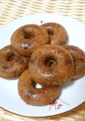 しっとりふんわりチョコバナナ焼きドーナツ-レシピのメイン写真