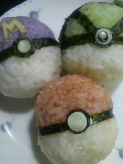 キャラ弁☆モンスターボールおにぎり-レシピのメイン写真