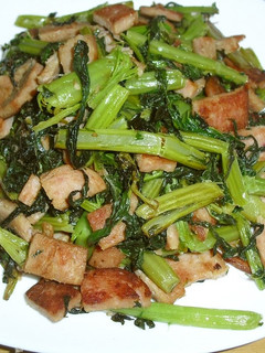 大根菜とポークの炒め物-レシピのメイン写真