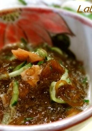 もずくときゅうりの梅風味酢の物-レシピのメイン写真