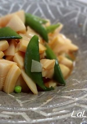 筍とスナップえんどうの黄味酢味噌和え-レシピのメイン写真