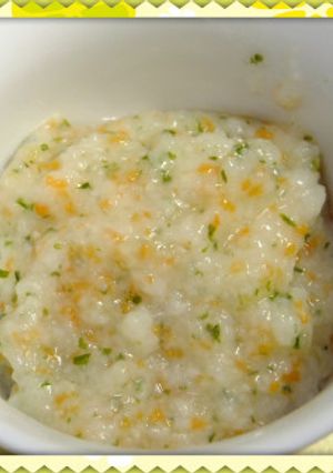 【離乳食】人参とわかめのお粥-レシピのメイン写真