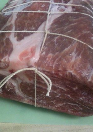 ブロック肉の縛り方。-レシピのメイン写真