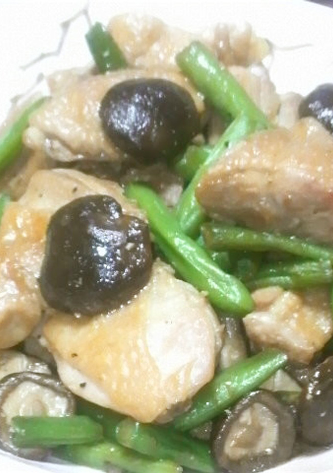 鶏肉と椎茸の炒め物-レシピのメイン写真